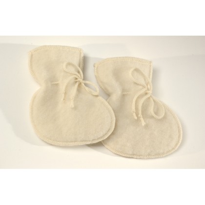 Пинетки из шерсти мериноса Lana Care Белые